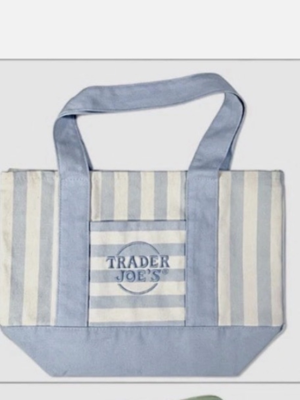 Women's Striped mini Tote Bag Blue